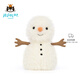 Jellycat小雪人毛絨玩具安撫玩偶公仔娃娃禮物2025圣誕新品送禮生日禮物 乳白色 One Size