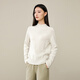ESE-Y逸陽(yáng)針織衫女2025年秋冬羊毛衫半高圓領(lǐng)寬松彩點(diǎn)加厚打底毛衣 米白色 M