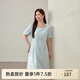 纖莉秀【復古優(yōu)雅提花肌理方領(lǐng)連衣裙】大碼女裝胖mm2025夏裝新款2461 花色 2XL
