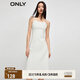 ONLY收腰氣質(zhì)休閑短裙牛仔吊帶連衣裙女|123342002 J2Z 白色牛仔提花印花 M 165/84A