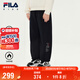 FILA【抗菌功能】斐樂(lè )兒童童裝2025年冬季新款女童中大童加絨長(cháng)褲