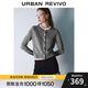 UR【HOT】2025冬季新款女優(yōu)雅氣質(zhì)刺繡花邊針織開(kāi)衫UYU950137 中灰 M
