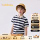 巴拉巴拉童裝兒童短袖T恤2025夏季POLO衫男大童上衣條紋時(shí)尚209225117108