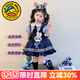 G.DUCKKIDS洛麗塔公主裙女童連衣裙夏季朱迪兒童裙子兔子警官生日蓬蓬裙春秋 朱迪裙子+裙撐 100 尺碼2~3歲【 90-100cm】