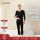 Calvin Klein內衣【CK熱引力保暖內衣】秋冬男ck排汗透氣發(fā)熱打底秋衣秋褲套裝 男士套裝-UB1-太空黑 L +L
