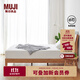 無(wú)印良品（MUJI）實(shí)木床 OA/WN 住宅家具簡(jiǎn)約 白橡木風(fēng)格/黑胡桃風(fēng)格 OA 加大雙人 長(cháng)212*寬184*高103.4cm