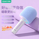 索愛(ài)（soaiy）MC69話(huà)筒音響一體麥克風(fēng)家用無(wú)線(xiàn)雙麥互連藍牙全民K歌手機電腦通用兒童禮物 蘭花紫 