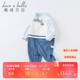 戴維貝拉（DAVE＆BELLA）嬰兒衣服男寶寶連體衣新生兒洋氣爬服2024秋裝外出哈衣