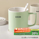 拜杰陶瓷豎紋馬克馬克杯陶瓷杯咖啡杯早餐杯牛奶大容量杯子400ml