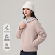 雪中飛（SNOWFLYING）連帽外套女2025秋冬加厚新款仿羊羔絨搖粒絨上衣 粉色 M