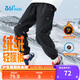 361°雨屏|兒童長(cháng)褲25冬男童防潑水加絨保暖戶(hù)外梭織長(cháng)褲 黑150