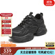 天美意厚底休閑系帶百搭純色潮流增高老爹鞋2025秋 黑色 37