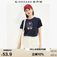 佐丹奴短袖t恤女純棉法式漫畫(huà)印花趣味減齡圓領(lǐng)體恤13324330
