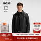 BOSS博斯 【羊皮革】男士25年冬季新款皮革襯衫式皮衣 001-黑色 2XL (54)