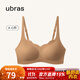 ubras無(wú)尺碼浪花領(lǐng)文胸收副乳內衣女無(wú)痕小胸聚攏文胸無(wú)鋼圈胸罩 胡桃木(美拉德色)-背勾 均碼 (100-130斤)