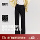 森馬（Semir）[商場(chǎng)同款]休閑褲女闊腿褲2025春季抽繩衛褲ins潮流101125127009A