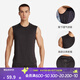 迪卡儂（DECATHLON）運動(dòng)背心肌肉男跑步速干上衣健身服透氣寬松無(wú)袖t恤RUNM 【進(jìn)階款】黑色 XL