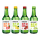 好天好飲韓國進(jìn)口桃子藍莓蜜桃草莓葡萄石榴西柚果味燒酒清酒360ml*4瓶 混合4瓶-隨機