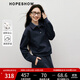 紅袖高級感百搭衛衣2025秋季新款女裝撞色假兩件可拆格紋翻領(lǐng)休閑上衣 藏青495 L