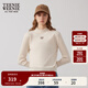 Teenie Weenie小熊女裝冬裝簡(jiǎn)約休閑時(shí)尚中領(lǐng)毛衣貼身打底衫針織衫 乳白色 S 160