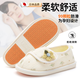 京噶2025新款夏季薄款月子鞋春夏678月孕婦9棉拖鞋女防滑產(chǎn)后拖鞋包跟 奶杏花簇春夏款-魔術(shù)貼 36_-37適合35-36碼