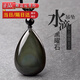 滿(mǎn)貴人黑曜石吊墜彩虹眼黑耀石水滴形黑色飾品轉運掛墜掛件項鏈男女配飾