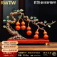RWTW五福臨門(mén)葫蘆擺件新中式客廳酒柜玄關(guān)裝飾品喬遷新居送開(kāi)業(yè)禮物 大號(五福臨門(mén)紅色含實(shí)木底座)36