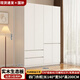 靜冉【京倉速發(fā)] 實(shí)木衣柜臥室奶油風(fēng)實(shí)木家具家用柜子組合定制大衣柜 【四門(mén)】1.4米主柜