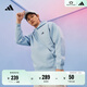adidas休閑寬松加厚抓絨連帽衛衣套頭衫男女秋冬阿迪達斯輕運動(dòng) 藍色/黑色   L