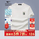 七匹狼短袖T恤男士夏季涼感體恤衫抗菌圓領(lǐng)衣服青年百搭狼印花上衣服飾