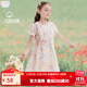 多妙屋女童夏裝連衣裙純棉2025新款洋氣兒童裙子夏季棉布裙中大童公主裙 粉花019 170