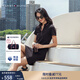 TOMMY HILFIGER【鑲邊V領(lǐng)】夏季女裝氣質(zhì)休閑通勤顯瘦POLO連衣裙76J5007 藏青色FAP M