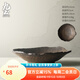 九土創(chuàng  )意粗陶餐盤(pán)中式家用深盤(pán)擺盤(pán)西餐盤(pán)家用高級感菜盤(pán)沙拉盤(pán)意面盤(pán) 鎏金盤(pán) 1個(gè)