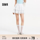 森馬（Semir）半身裙女設(shè)計(jì)感肌理蕾絲花邊甜美2025夏A字蓬蓬短裙109325120002