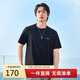 卡賓索羅那涼感T恤24夏高周波漸變LOGO短袖 煤黑色01 48 