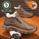 啄木鳥(niǎo)東北棉鞋男款冬季加絨保暖防寒雪地靴男士皮毛一體皮面防水馬丁靴 棕色 加絨 41