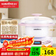 金灶（KAMJOVE） KV-18T 隔水電燉盅白瓷燉盅燕窩煲湯煮粥鍋bb煲1.8L 粉紅色 1.8L