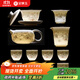 金鑲玉功夫茶具整套裝陶瓷茶壺茶杯送人禮品盒高檔羊脂玉白瓷 勝境套裝