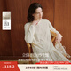 茵曼（INMAN）打底衫女士長(cháng)袖T恤2025秋季女裝新款圓領(lǐng)寬松洋氣內搭白色上衣 霜白色 M