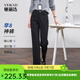 婭麗達早八神褲直筒褲女2025秋季新款顯瘦八分煙管褲休閑褲子 隕石黑（A0） 29
