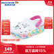 Skechers斯凱奇女童鞋親子鞋運動(dòng)鞋夏季洞洞鞋柔軟網(wǎng)面防撞鞋頭314093L 白色/多彩色/WMLT 37