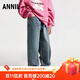 安奈兒（Annil）童裝男女童牛仔單褲2025春新款 中藍(lán)牛仔 130