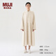 無(wú)印良品（MUJI）IDEE 女式 棉麻 提花 連衣裙 多巴胺長(cháng)裙裙子 女裝秋季 GAC71C3A 原色 均碼(165/88A)