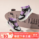 HELLOKITTY童鞋女童運動(dòng)鞋兒童時(shí)尚百搭休閑鞋中大童高幫板鞋6804黑白紫30