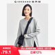 佐丹奴長(cháng)袖T恤女簡(jiǎn)約純色純棉側開(kāi)叉寬松圓領(lǐng)上衣女05324800