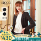 G2000女裝商務(wù)休閑西服上衣 季新款氣質(zhì)OL通勤修身小西裝女00710002 黑色/99(商務(wù)修身版) XS