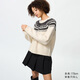 優(yōu)衣庫女裝費爾島風(fēng)圓領(lǐng)針織衫/毛衣毛衫25秋冬新款479233 01 乳白色 M /160/84A