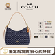 COACH【全國聯(lián)?！哭ⅠYLaurel31 可拆卸肩流浪包 單肩斜挎手提包 新款 丹寧藍色 CY702-IMXIA