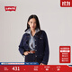 Levi's李維斯女士美式懷舊復古巴恩風(fēng)時(shí)尚深藍顯瘦牛仔夾克外套 深牛仔色 S