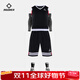 準者（RIGORER） 新款籃球服套裝男女球服比賽速干運動(dòng)籃球籃球衣套裝 Z118310105-1 純正黑B版 不支持定制 L